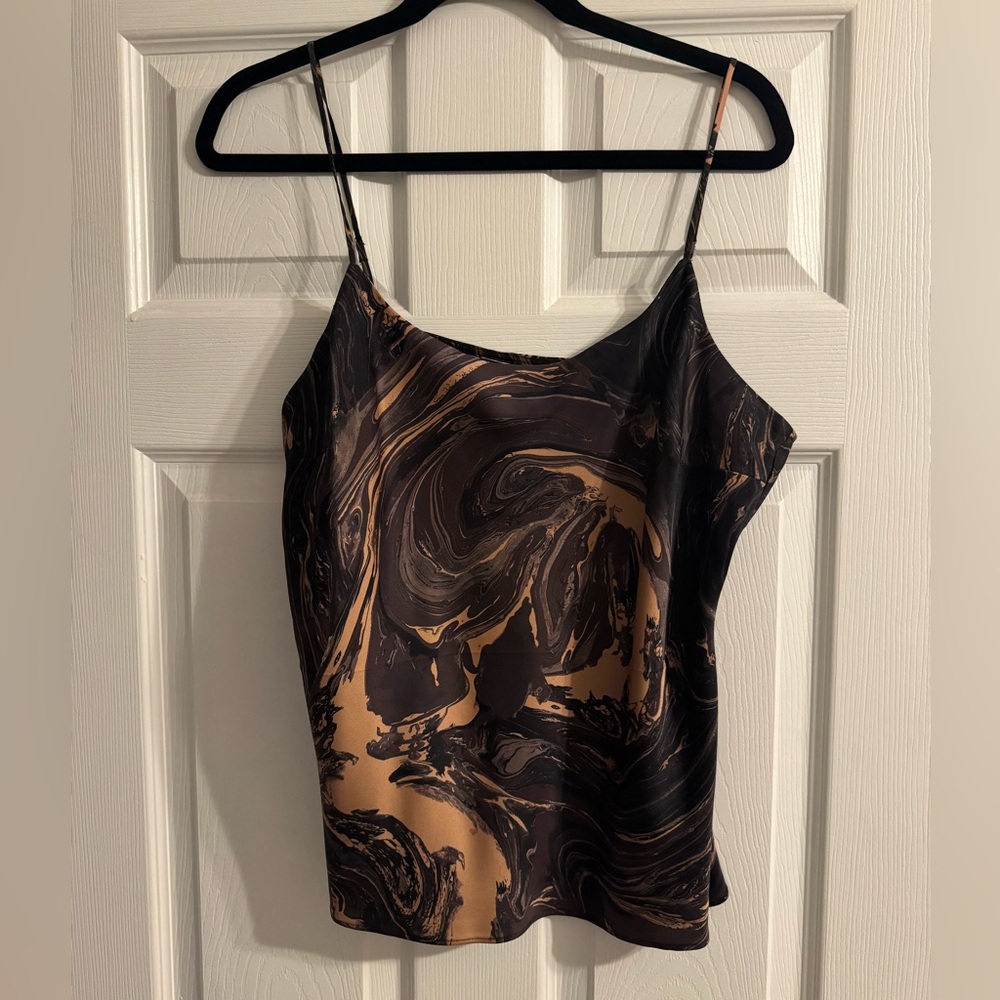 Express Brown and Black Marble Camisole